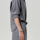Kayla Shirt In Felted Wool