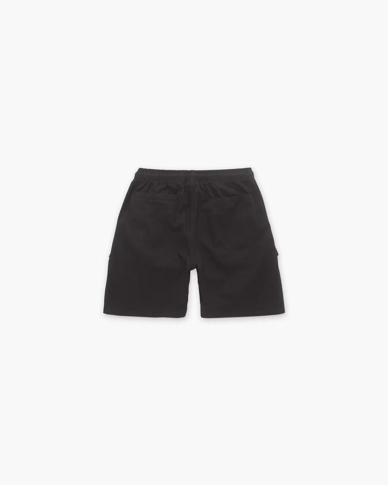 Black Cargo Linen Shorts
