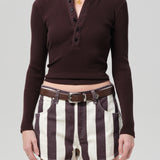 Drea Waffle Henley