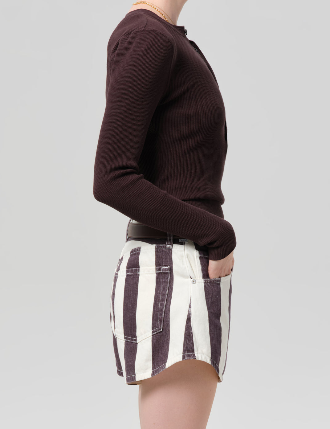 Drea Waffle Henley