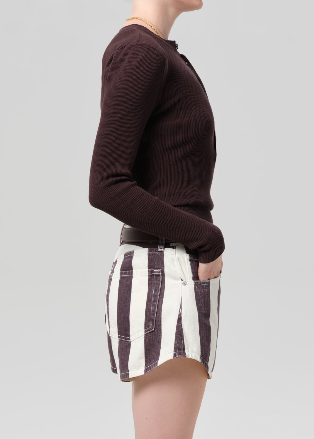 Drea Waffle Henley