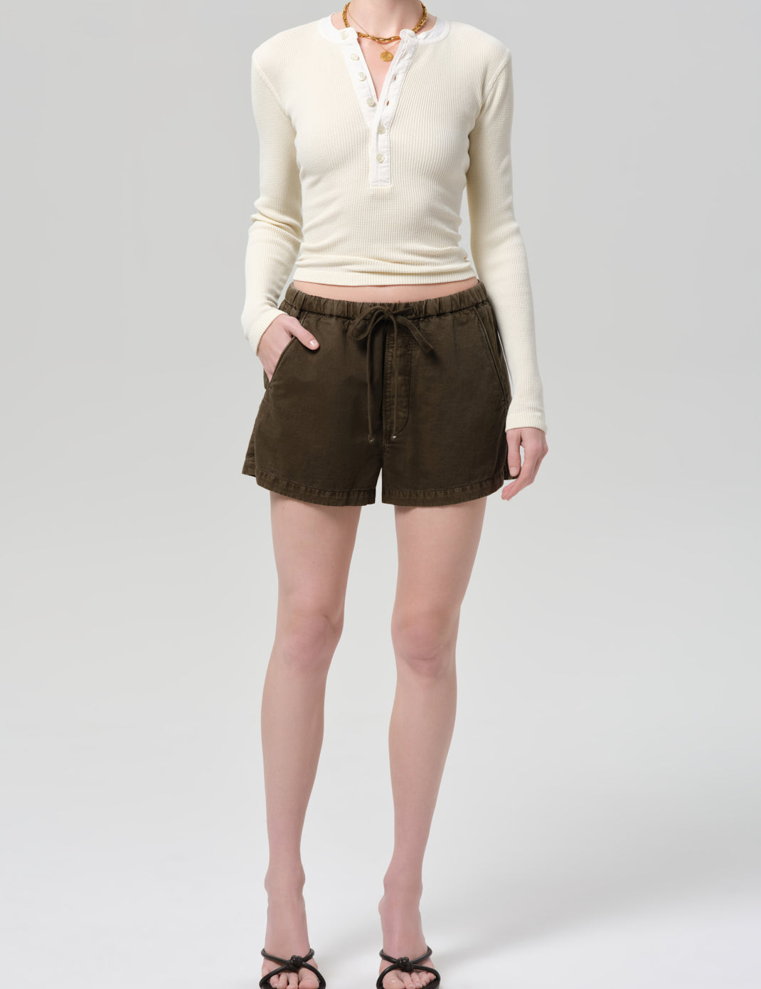Drea Waffle Henley