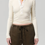 Drea Waffle Henley