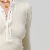 Drea Waffle Henley