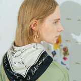 New York in Sketches Silk Scarf