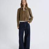 Nahla Cropped Suede Jacket