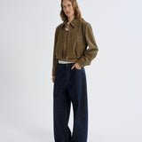 Nahla Cropped Suede Jacket
