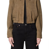 Nahla Cropped Suede Jacket