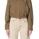 Nahla Cropped Suede Jacket