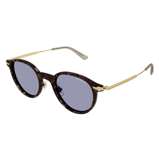 Montblanc NIB Men's Havana Round Sunglasses