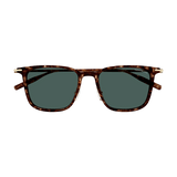 Snowcap Men's Havana Square Sunglasses