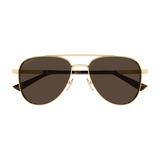 Men's Metal Plaque Sunglasses