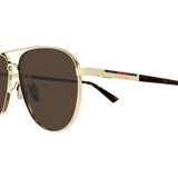 Men's Metal Plaque Sunglasses