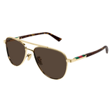Men's Metal Plaque Sunglasses