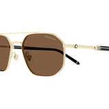 Rimless Rectangular Sunglasses