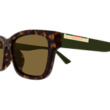Men's Havana & Green Sunglasses