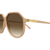 Women's Nude Oversized Sunglasses