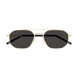 Men's Gold & Black Rimless Sunglasses