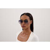 Pilot Frame Acetate Sunglasses