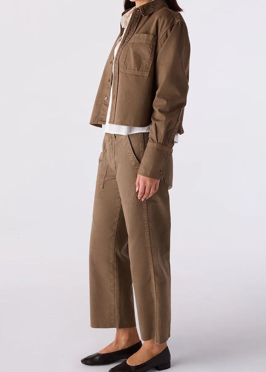 Easy Army Slouch Crop