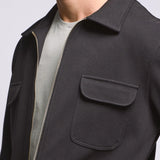 Diagonal Zip Up Jacket