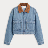 Denim Swing Cropped Jacket