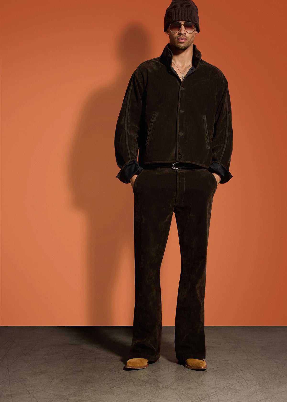 Walker Faux Suede Trouser