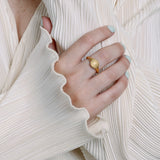 Retro Sunburst Wax Seal Ring
