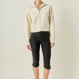 Zip Up Knit Jacket