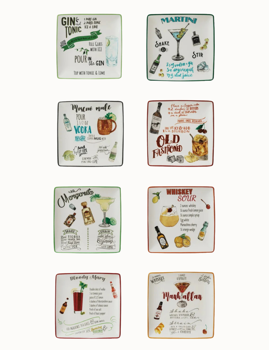 Cocktail Recipe Plate