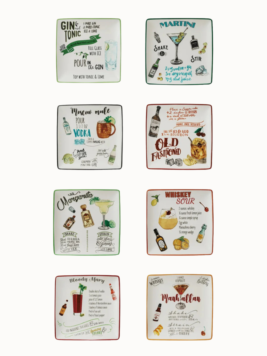 Cocktail Recipe Plate