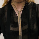 Cravet the Long Ribbon Scarf Necklace