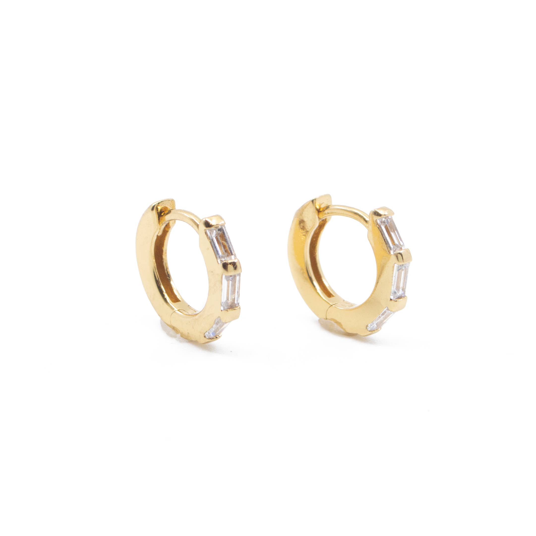 Baguette Huggie Hoops