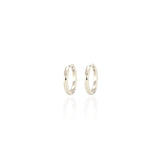 Classic 12mm Hinged Huggie Hoop Earrings