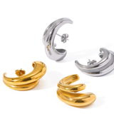 Mon Du double hoop Ear Cuff