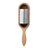 Wood and Stainless Steel Cheese Grater
