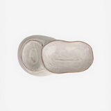 Stoneware Pedestal Dish with 2 Sections