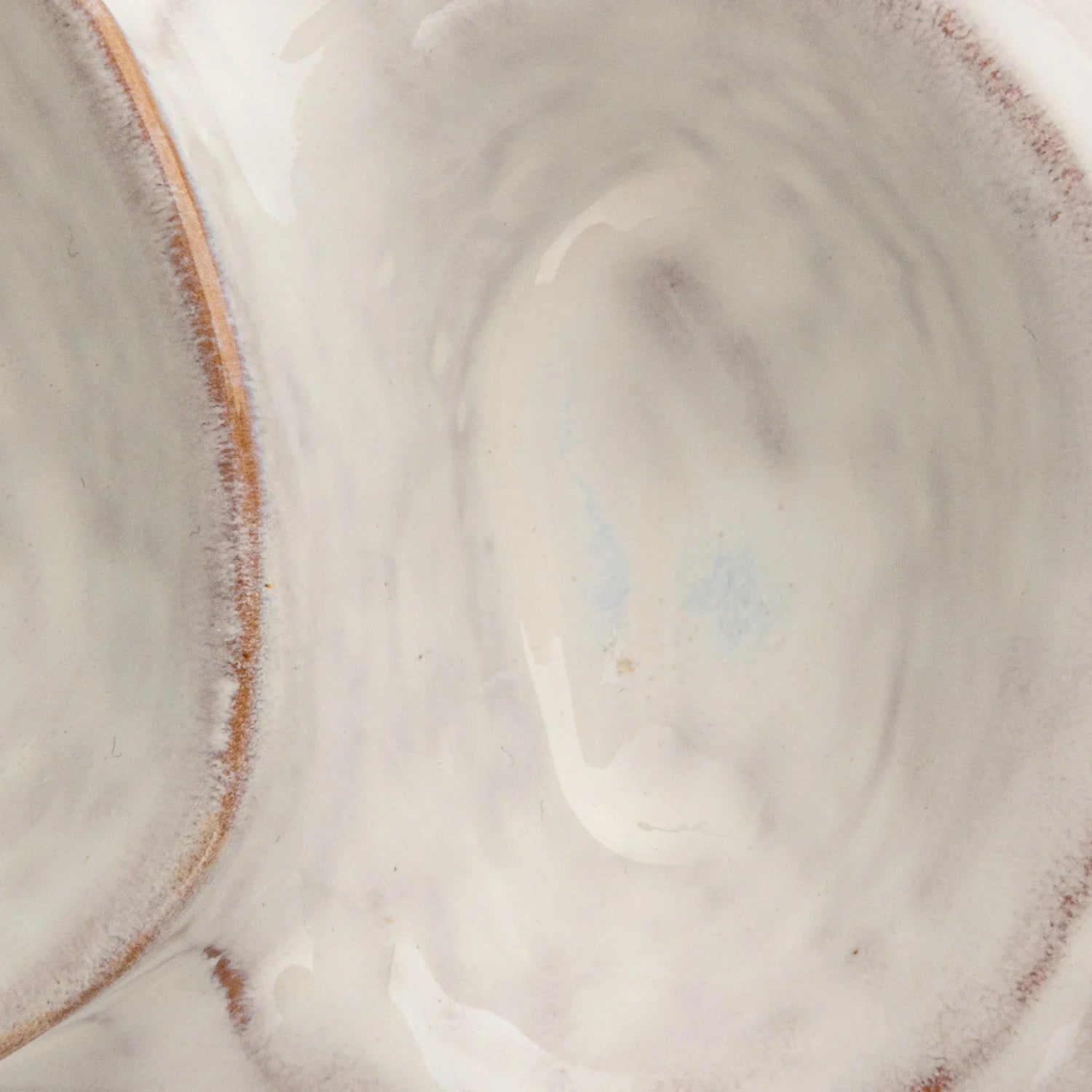 Stoneware Pedestal Dish with 2 Sections