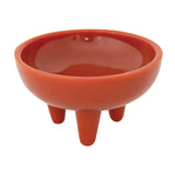 Resin Footed Bowl, Orange Color