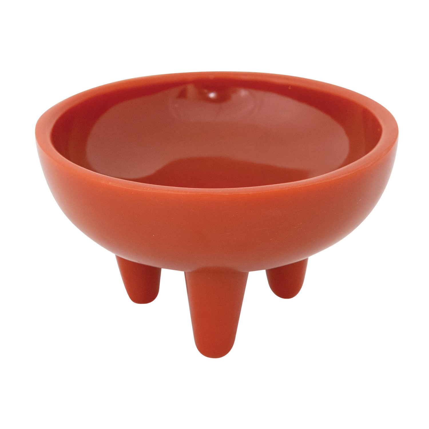 Resin Footed Bowl, Orange Color