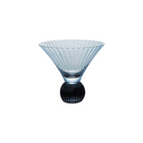 6 oz. Pleated Footed Martini Glass in Blue