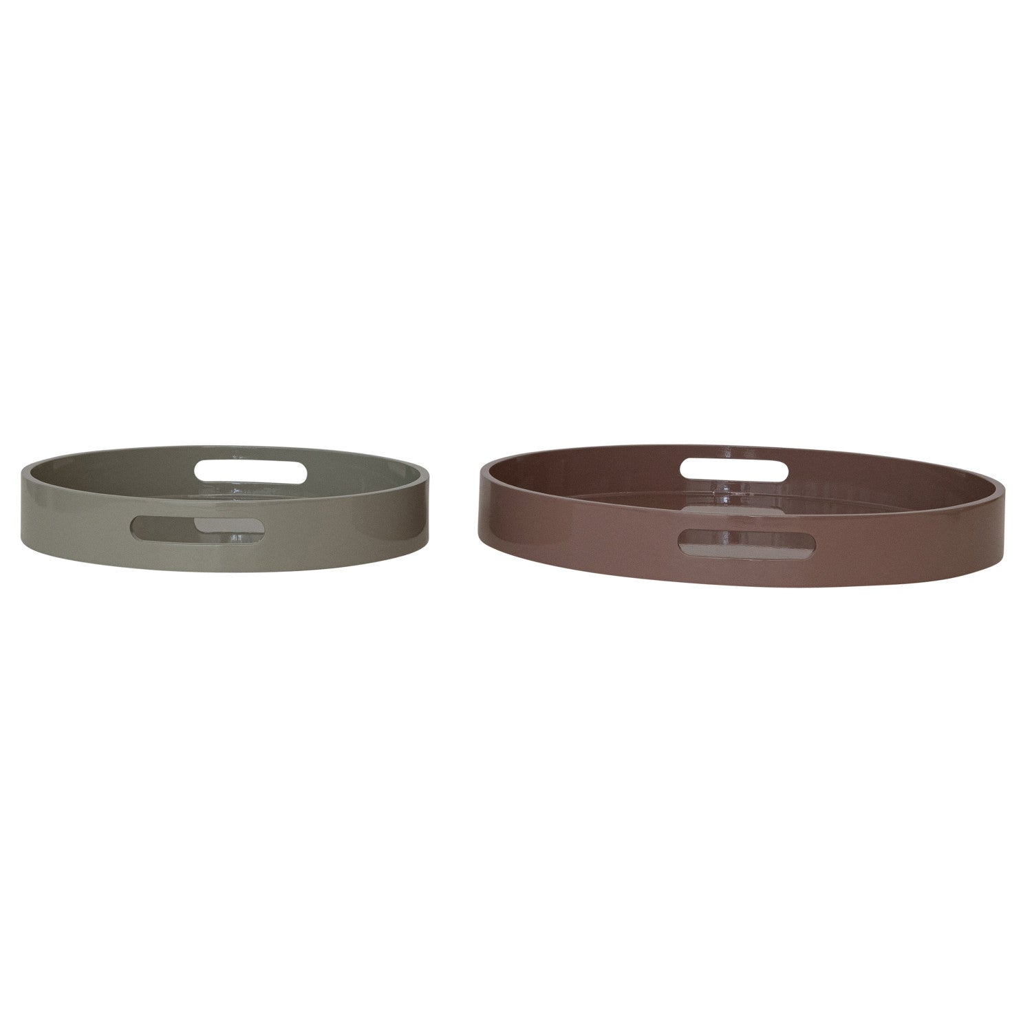MDF Lacquered Large Tray with Handles