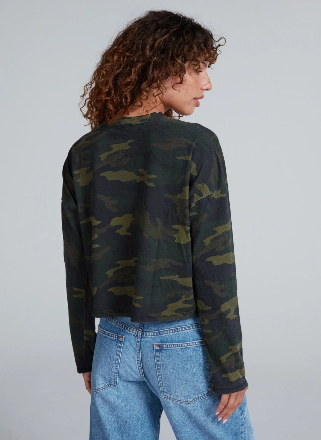 Cropped Long Sleeve Tee