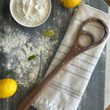 Walnut Wood Dough Hook or Dough Whisk