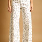 Floral Print Stretched Pants
