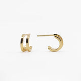 Illusion Huggie Hoops