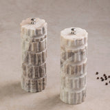 Beatrix Sculpted Marble Salt & Pepper Mills