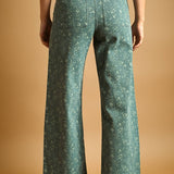 Floral Print Stretched Pants
