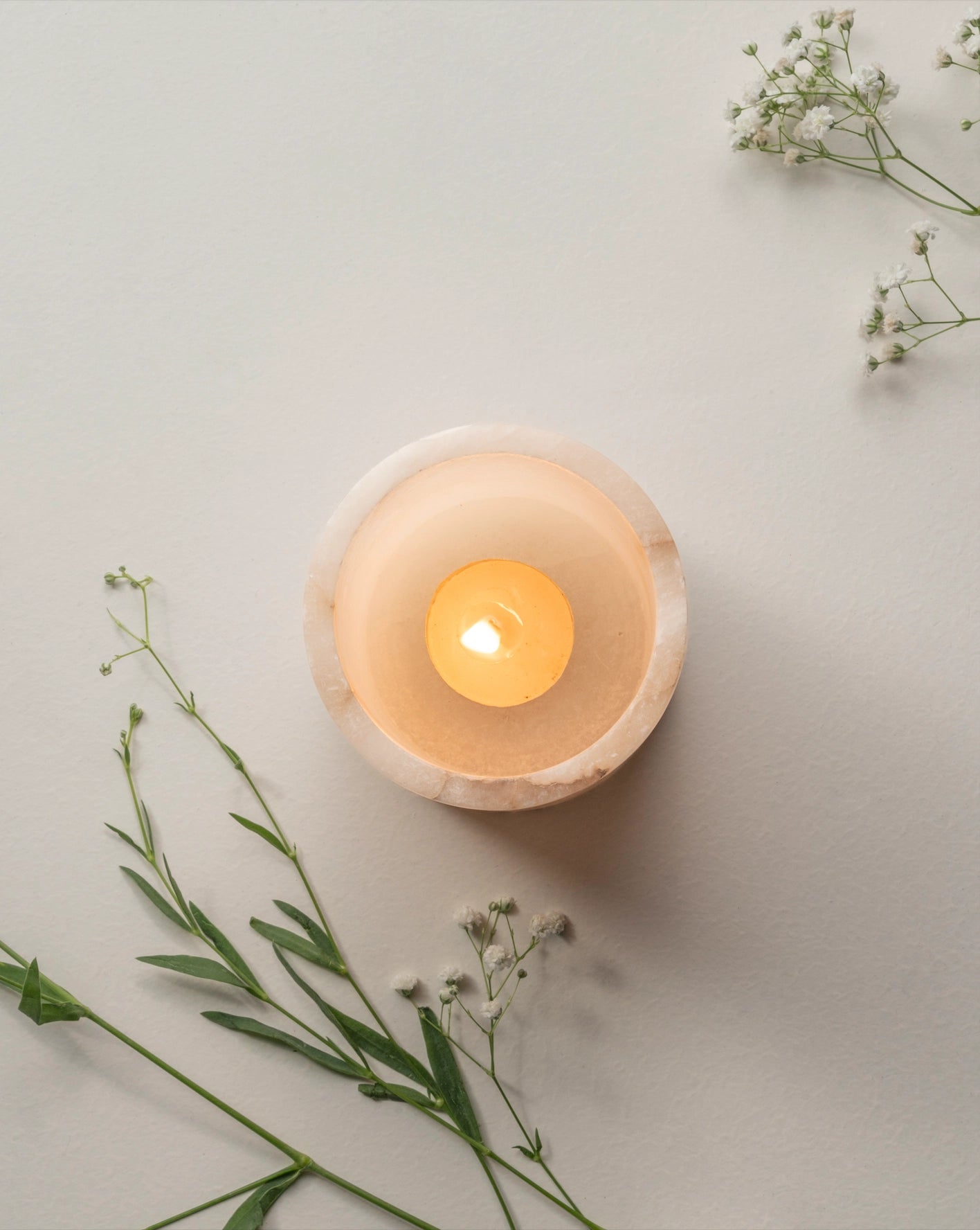 Santo Alabaster Short Votive