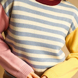 Stipe With Multi Color Knit Top